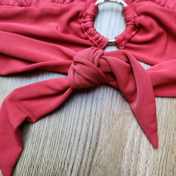 💜Robin Piccone Cinnamon & Rhinestone Bikini Set Medium & Large - Picture 6 of 15